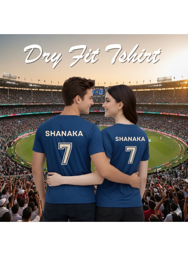 Sri Lanka Sports Jersey For Adults | Dry-Fit T-Shirt For Men And Women | Unisex Supporter Tee With Shanaka 7 Print | Comfortable Wear For Matches And Daily Use - Image 5